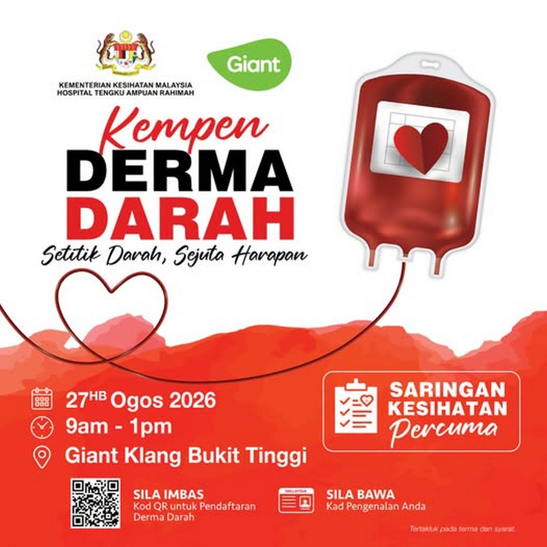 Giant-Malaysia-Blood-Donation-Drive-with-Free-Health-Screening 27 August 2026: Giant Malaysia: Blood Donation Drive with Free Health Screening at Giant Klang Bukit Tinggi – Community Event