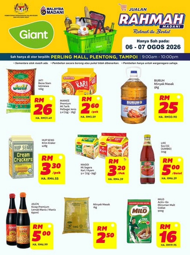 Giant-Malaysia-Daily-Necessities-Sale-1 6-7 August 2026: Giant Malaysia Daily Necessities Sale With Great Savings At Selected Stores