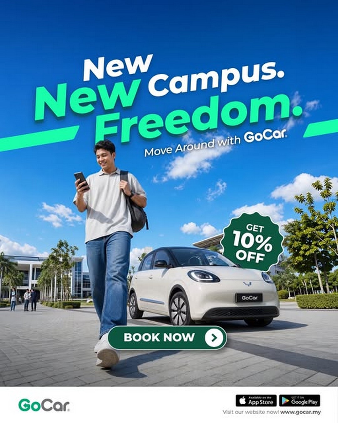 GoCar-Malaysia-Student-10-OFF-Promotion 21 August 2026 onwards: GoCar Malaysia: Student 10% OFF Promotion for Convenient Car Rides and P-License Holders