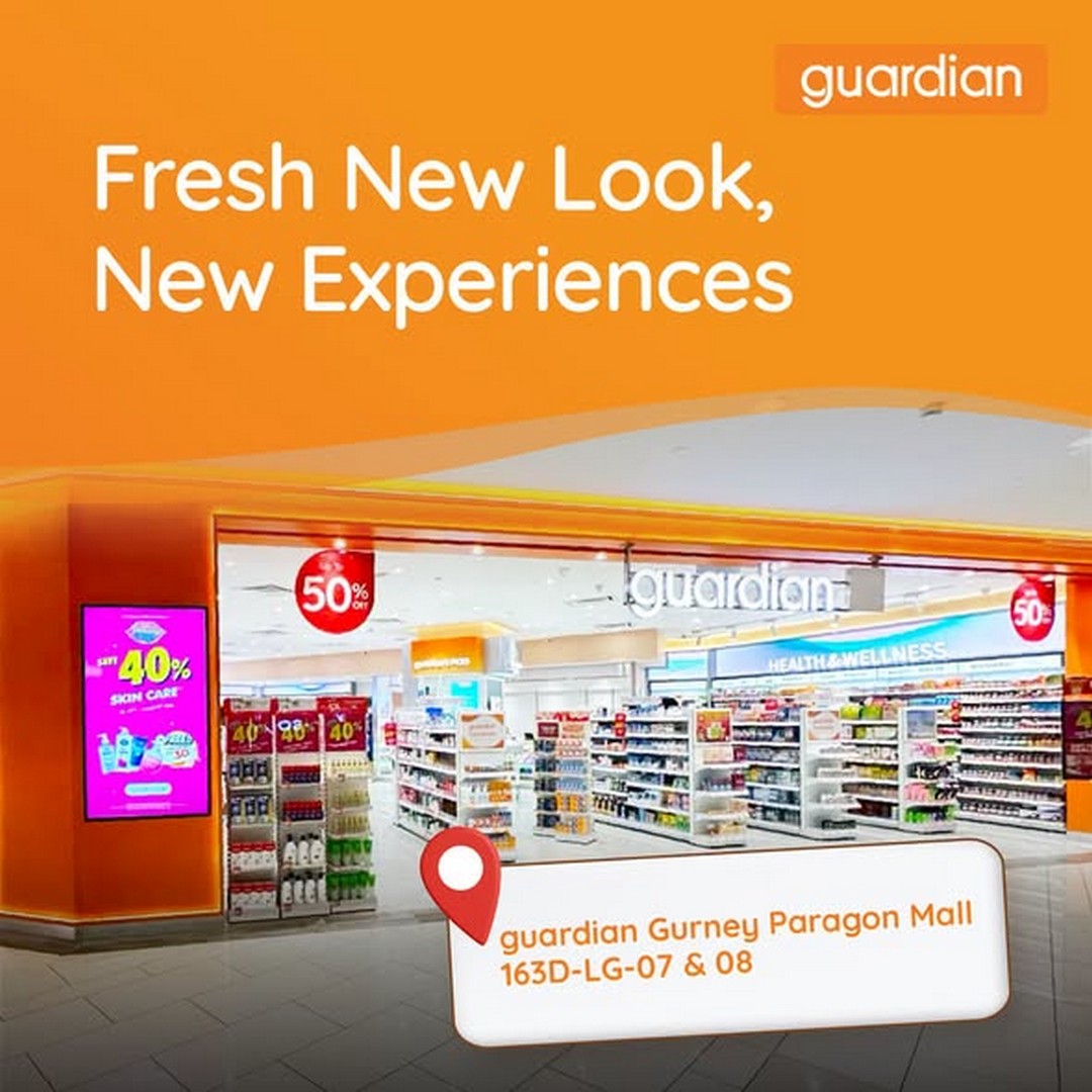 Guardian-Malaysia-Gurney-Paragon-Mall-Store-Reopening-Promotion 31 July–30 August 2026: Guardian Malaysia Gurney Paragon Mall Store Reopening Promotion – Enjoy Extra Rebates, 2X MyPoints Rewards and Free Gifts in Penang
