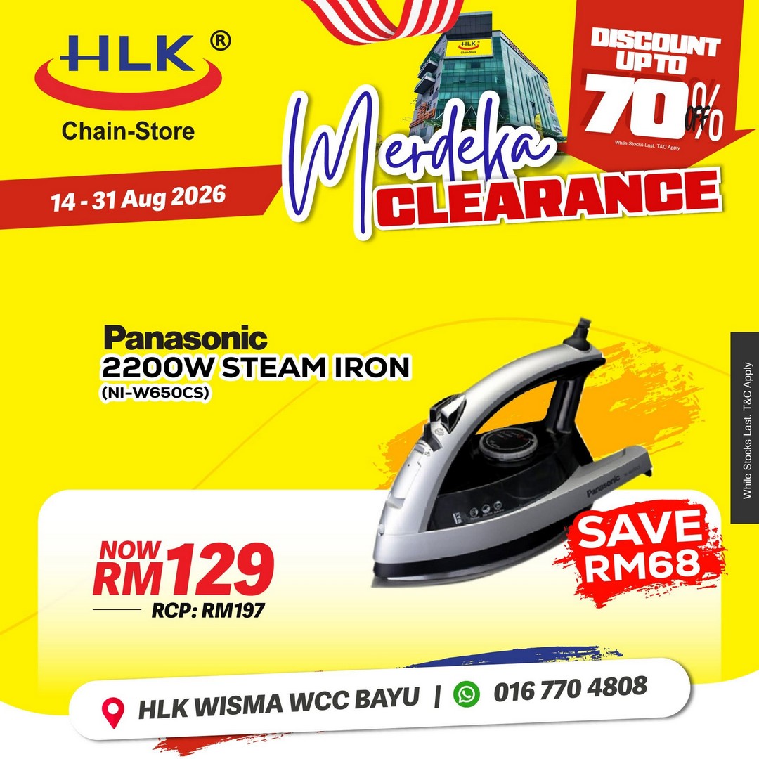 HLK-Chain-Store-Malaysia-Merdeka-Clearance-Sale-19 14-31 August 2026: HLK (Chain-Store) Malaysia: Merdeka Clearance Sale with Up to 70% Off Home Appliances, TVs, Air Conditioners and More