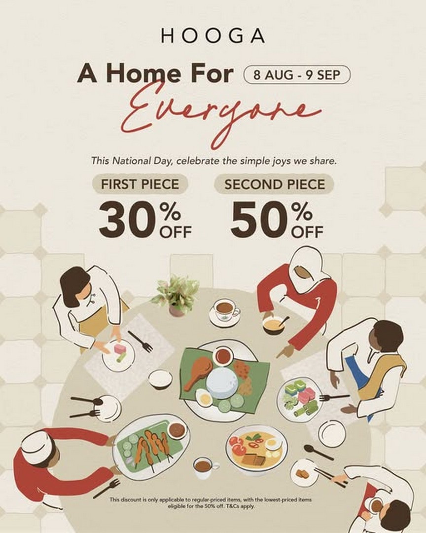 HOOGA-Special-Sale-with-30-Off-First-Selected 8 August-9 September 2026: HOOGA: Special Sale with 30% Off First Selected Item and Additional 50% Off Second Selected Item at Johor Premium Outlets