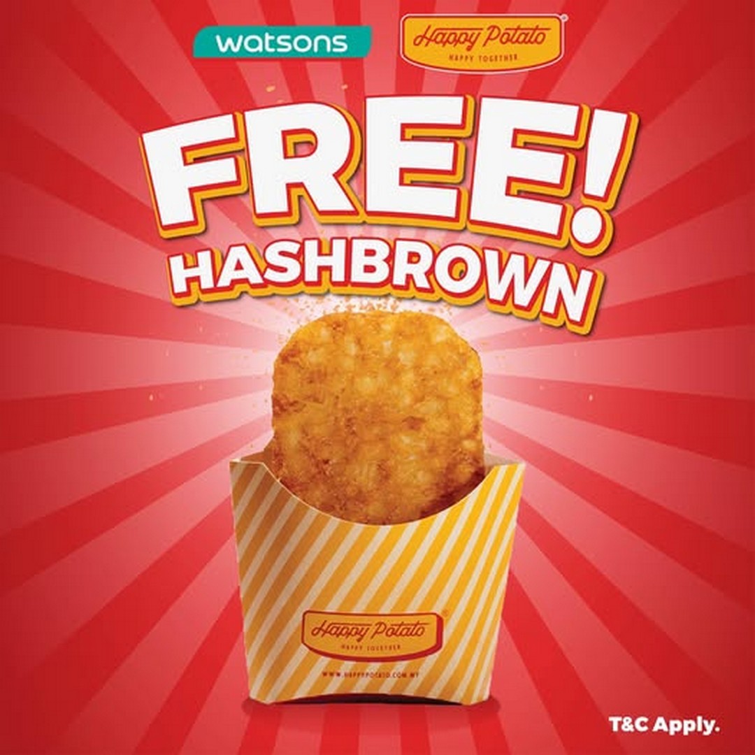 Happy-Potato-Watsons-Members-Birthday-Month-Promotion 27 August-23 September 2026: Happy Potato: Watsons Members Birthday Month Promotion with FREE Hashbrown and 20% OFF Happy Combo Mega