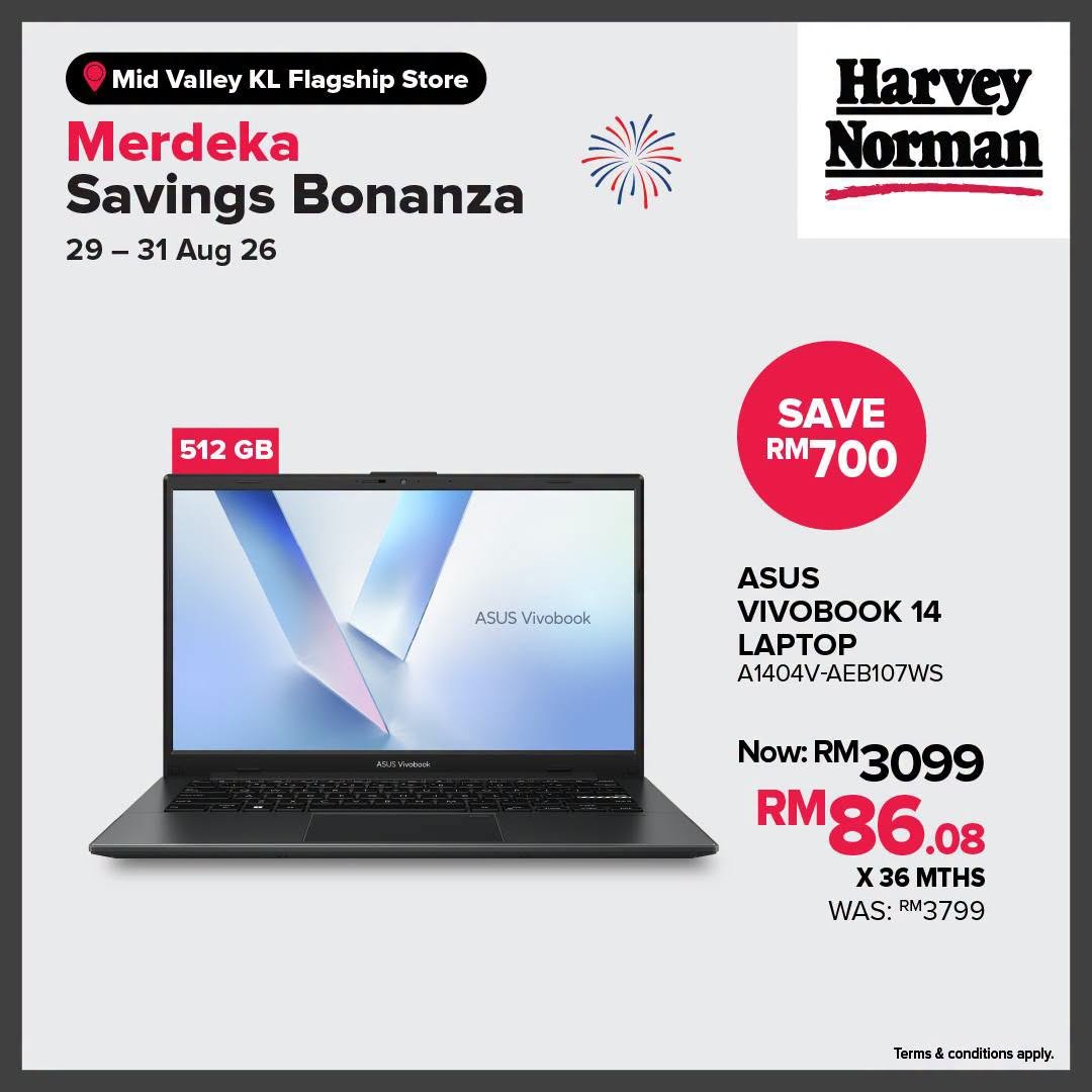 Harvey-Norman-Malaysia-Merdeka-Savings-Bonanza-Promotion-10 29-31 August 2026: Harvey Norman Malaysia, Merdeka Savings Bonanza Promotion with RM1 Lucky Draw, Sure Win Prizes and In-Store Activities