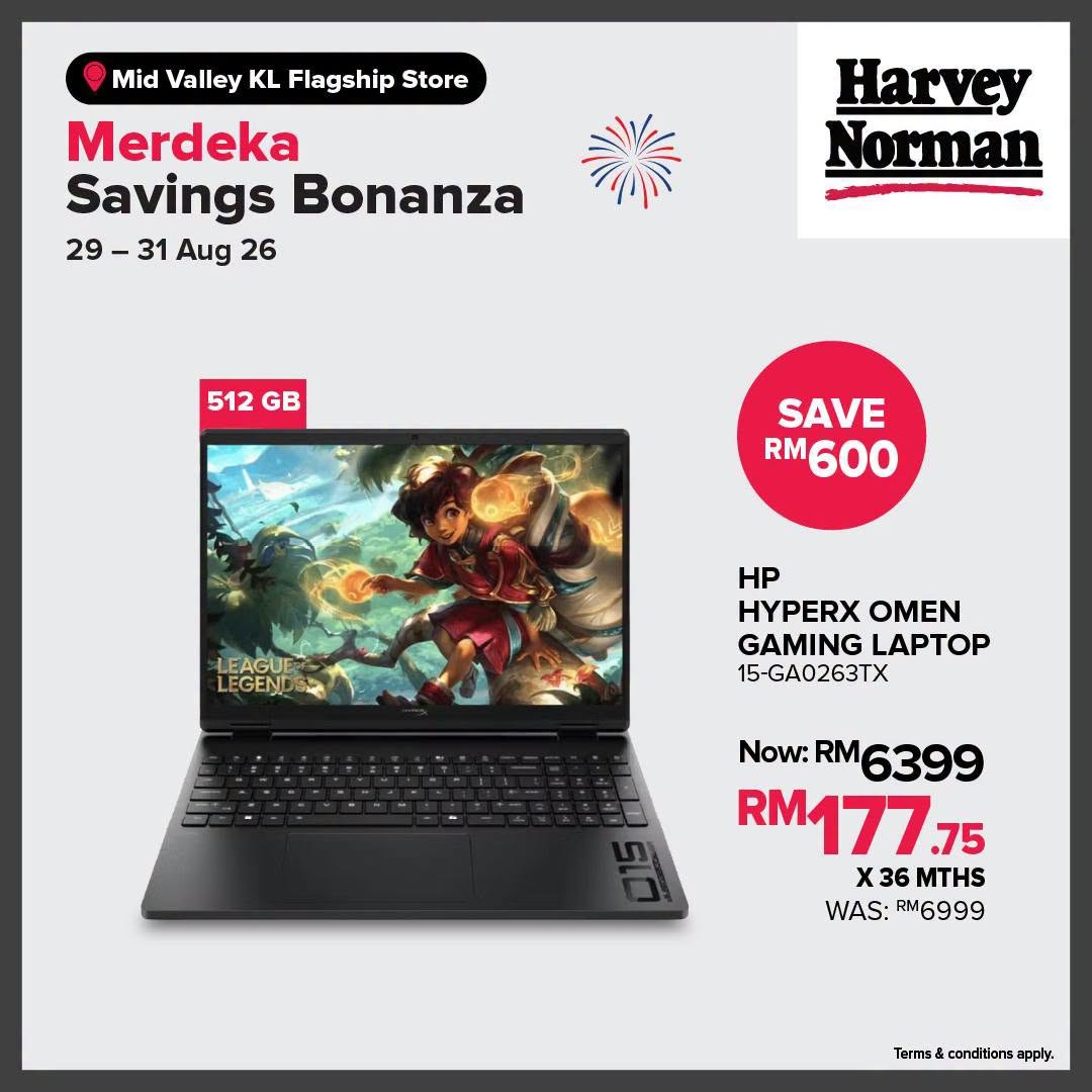 Harvey-Norman-Malaysia-Merdeka-Savings-Bonanza-Promotion-11 29-31 August 2026: Harvey Norman Malaysia, Merdeka Savings Bonanza Promotion with RM1 Lucky Draw, Sure Win Prizes and In-Store Activities