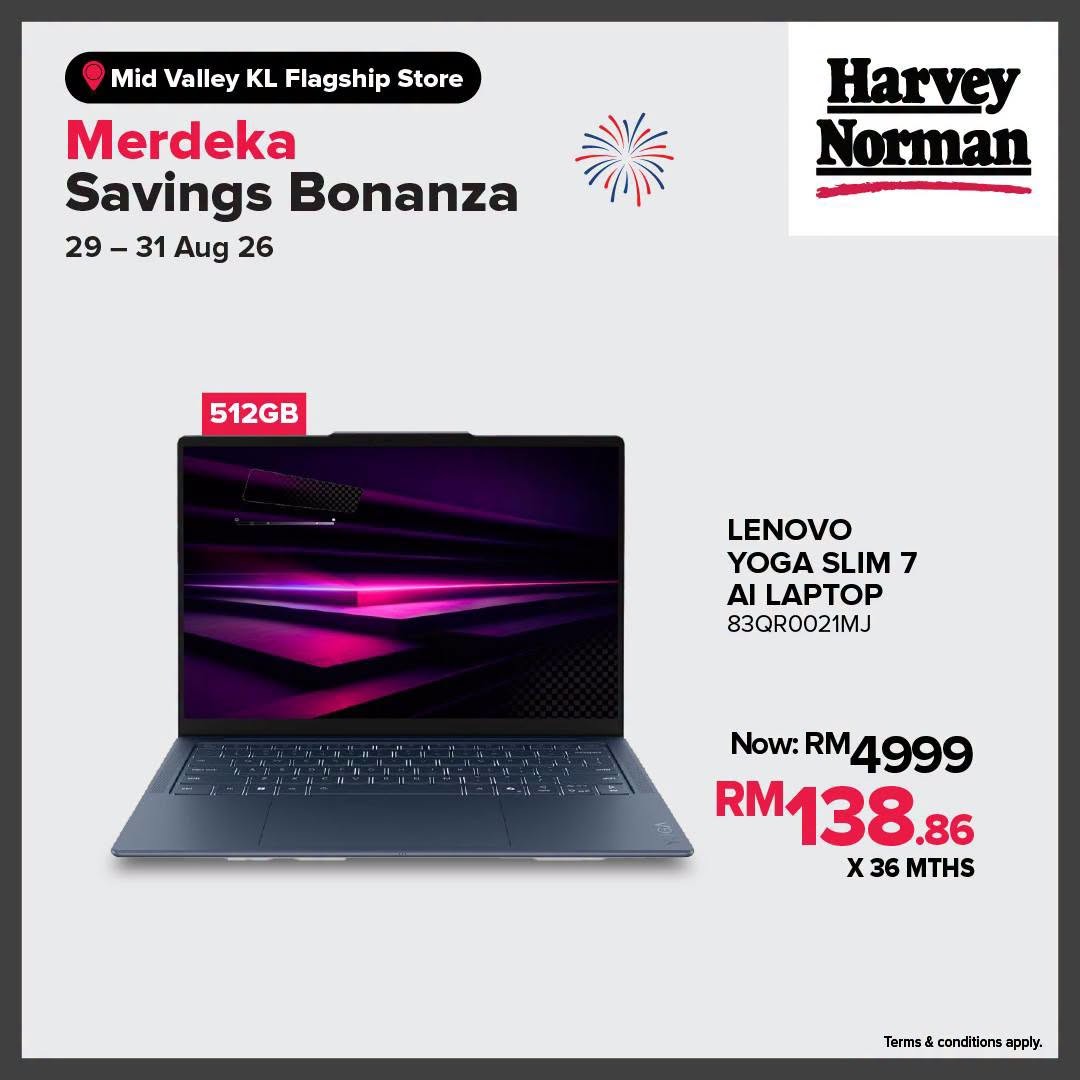 Harvey-Norman-Malaysia-Merdeka-Savings-Bonanza-Promotion-12 29-31 August 2026: Harvey Norman Malaysia, Merdeka Savings Bonanza Promotion with RM1 Lucky Draw, Sure Win Prizes and In-Store Activities