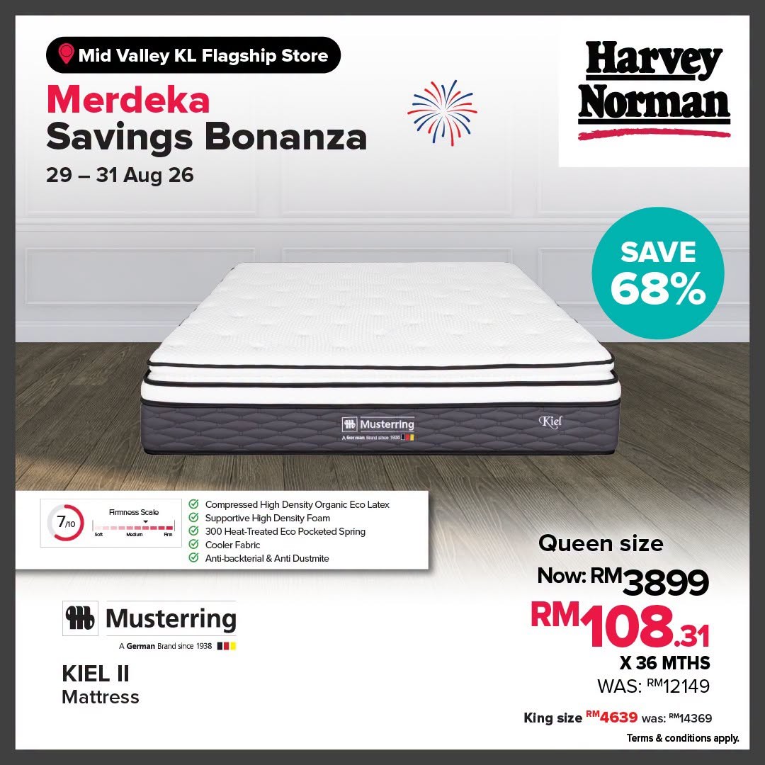 Harvey-Norman-Malaysia-Merdeka-Savings-Bonanza-Promotion-16 29-31 August 2026: Harvey Norman Malaysia, Merdeka Savings Bonanza Promotion with RM1 Lucky Draw, Sure Win Prizes and In-Store Activities