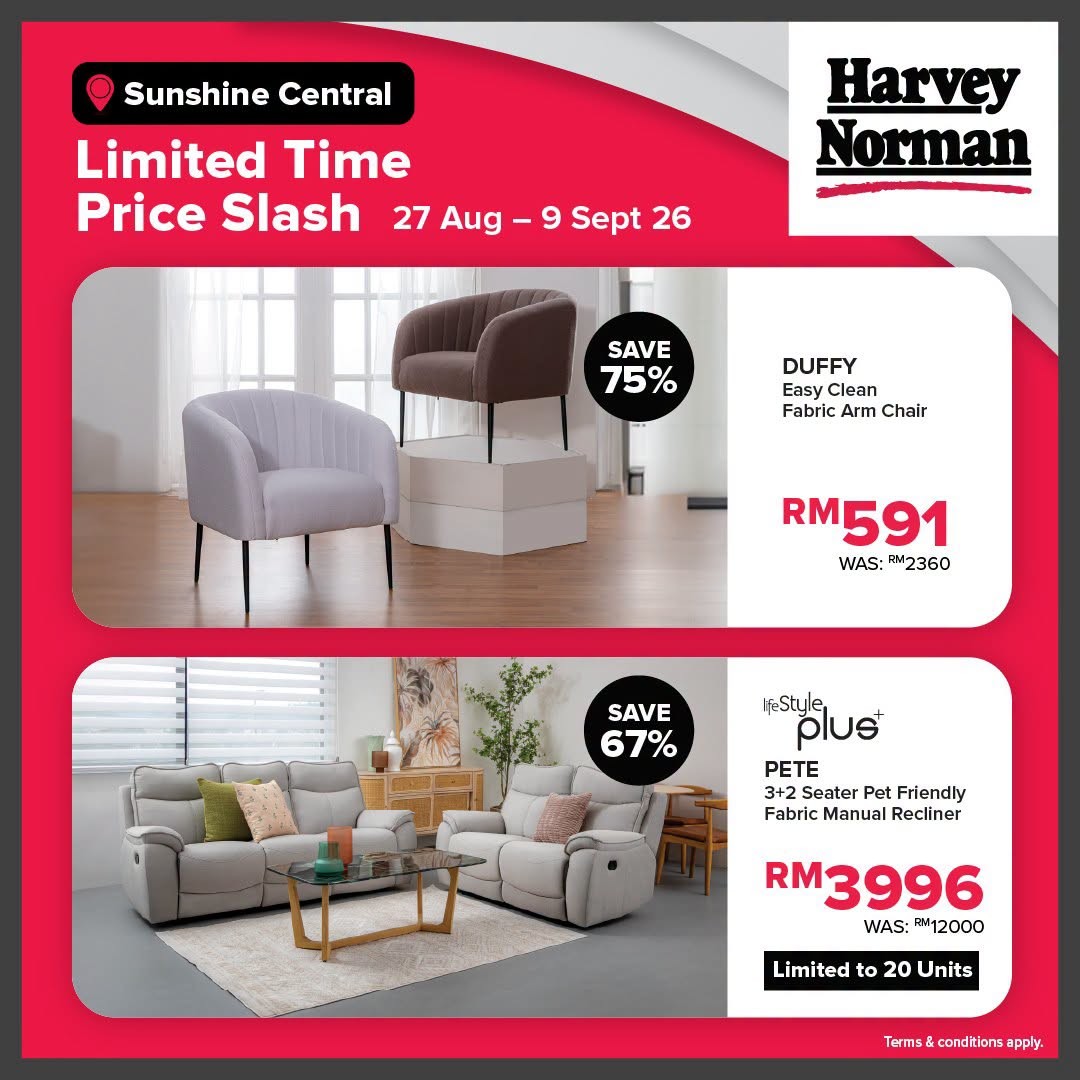Harvey-Norman-Malaysia-Sunshine-Central-Limited-Time-Price-Slash-6 27 August-9 September 2026: Harvey Norman Malaysia Sunshine Central Limited Time Price Slash Promotion, Save Up to 80% Off on Selected Favourites