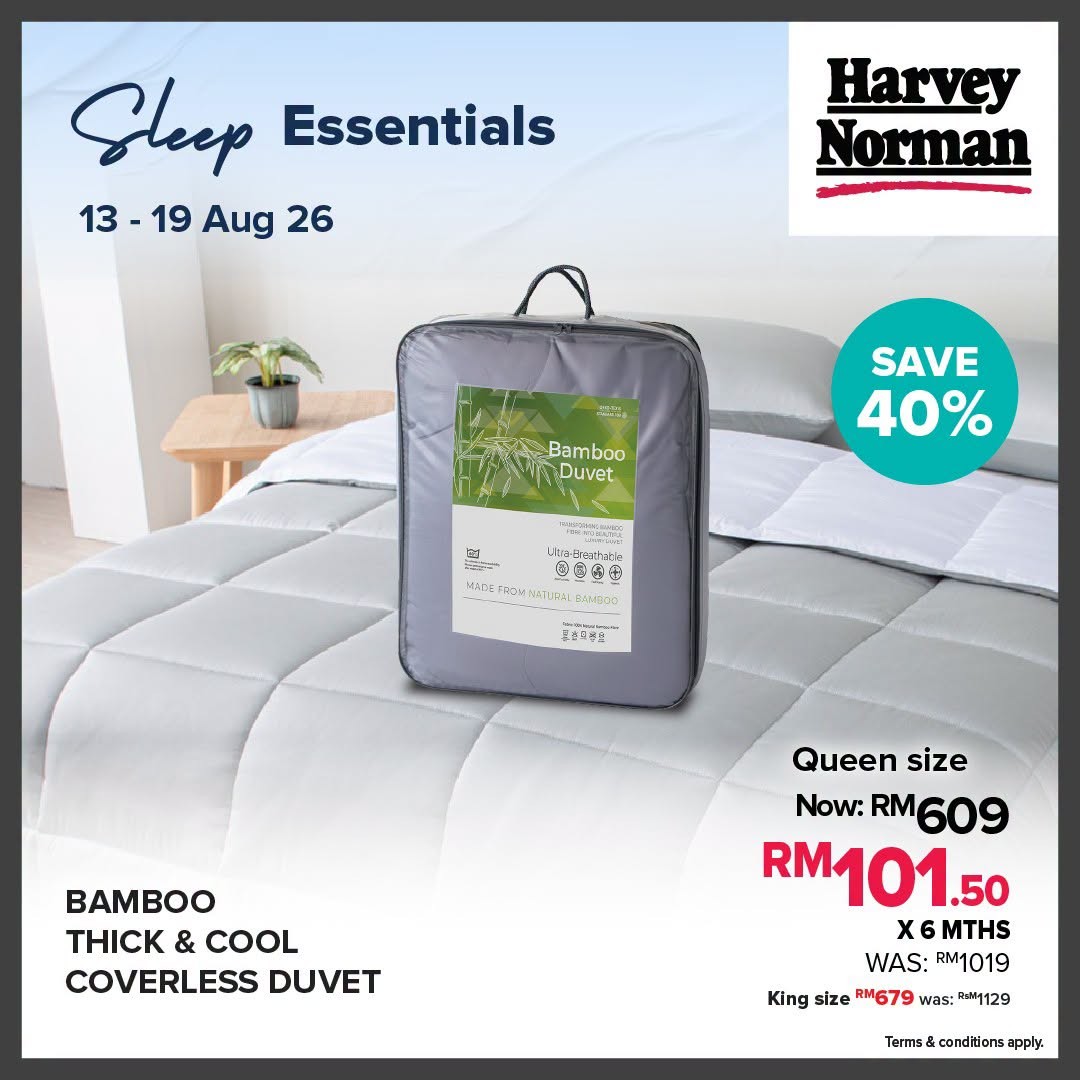 Harvey-Norman-Malaysia-Up-to-40-Off-Bedding-Accessories-Sale-6 13-19 August 2026: Harvey Norman Malaysia: Up to 40% Off Bedding Accessories Sale for a Cosier Bedroom