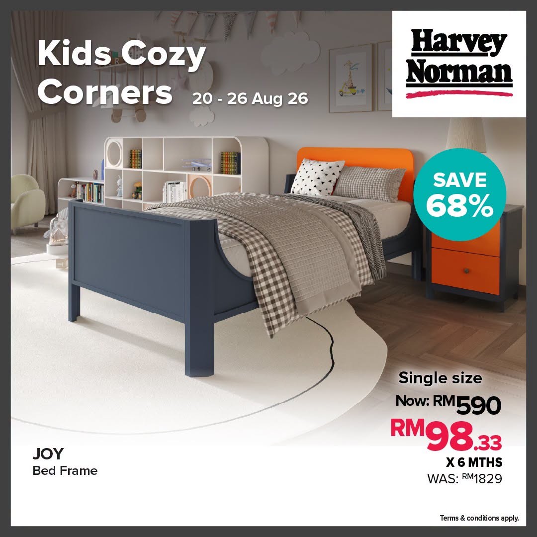 Harvey-Norman-Malaysia-Up-to-68-Off-Kids-Bedroom-Essentials-Sale-4 20-26 August 2026: Harvey Norman Malaysia: Up to 68% Off Kids' Bedroom Essentials Sale and Limited-Time Home Deals