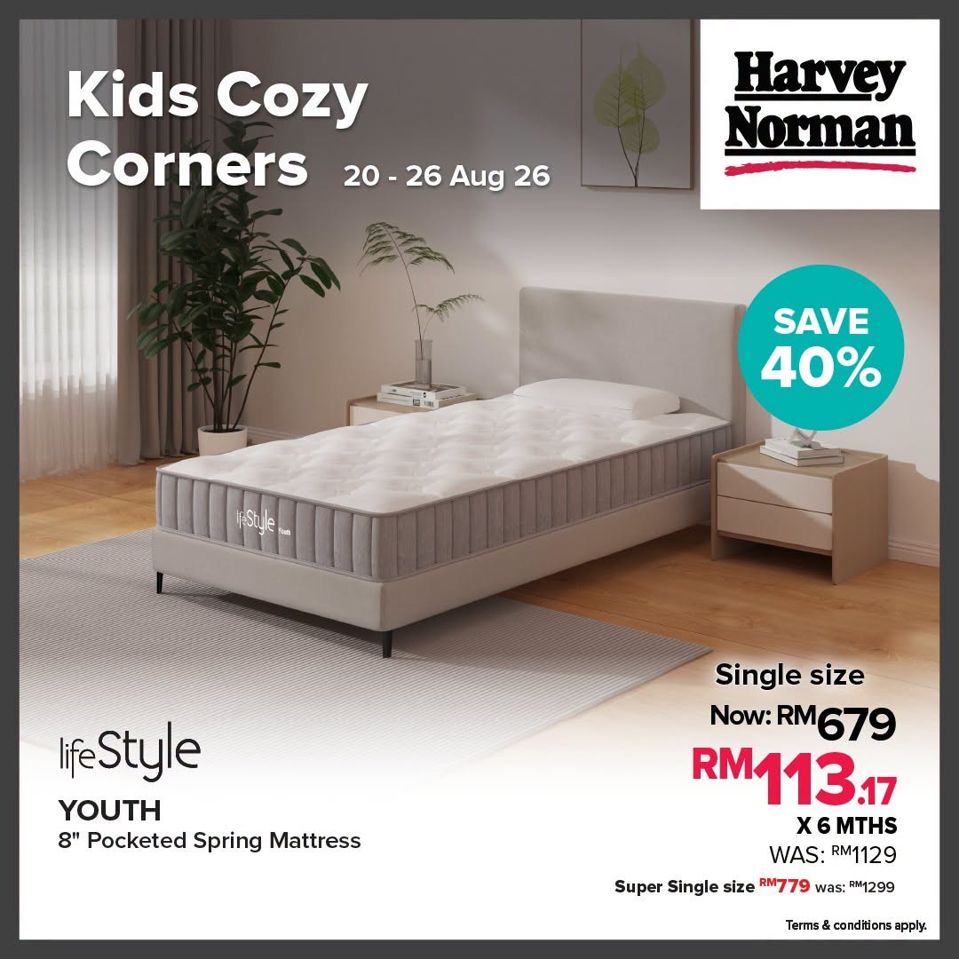 Harvey-Norman-Malaysia-Up-to-68-Off-Kids-Bedroom-Essentials-Sale-5 20-26 August 2026: Harvey Norman Malaysia: Up to 68% Off Kids' Bedroom Essentials Sale and Limited-Time Home Deals
