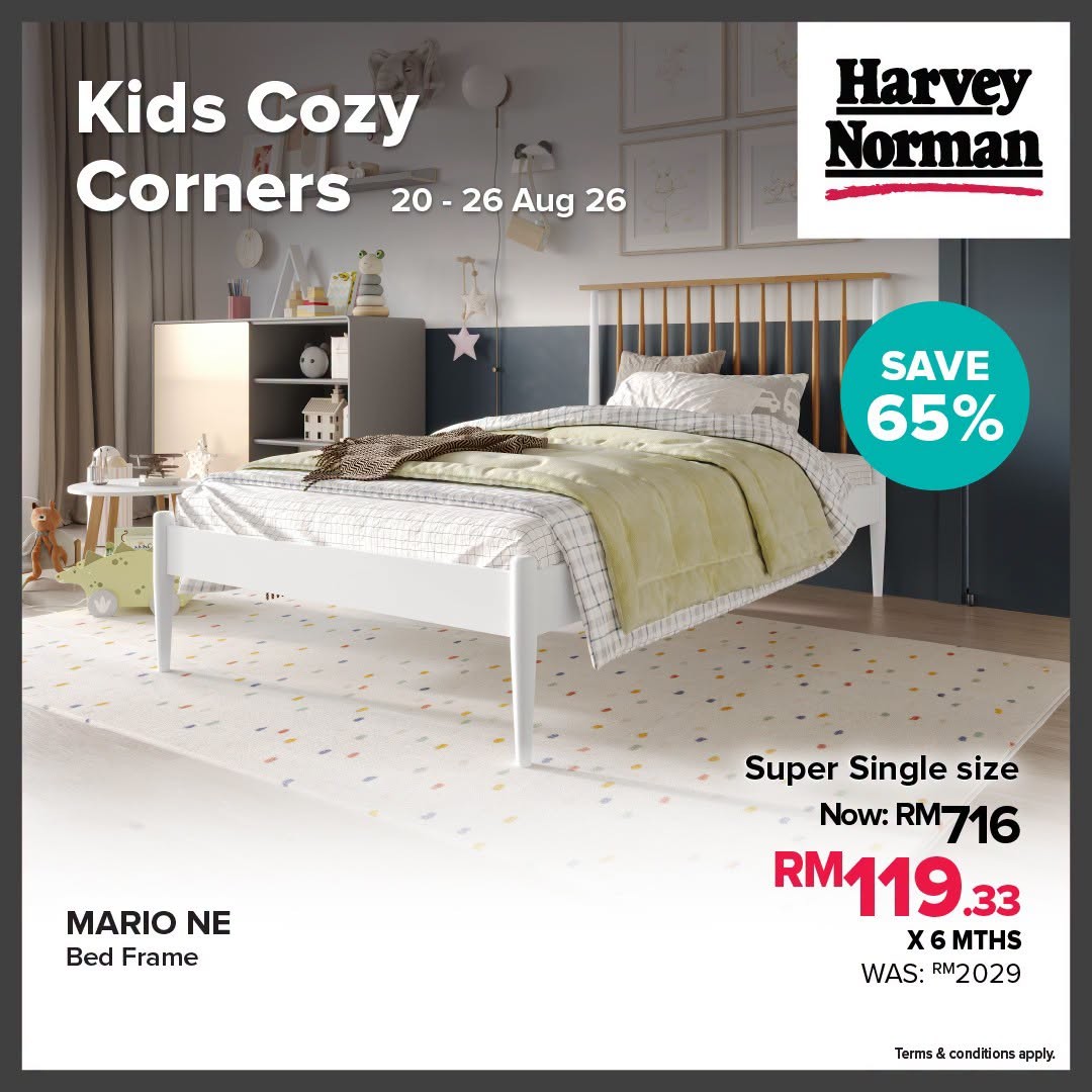 Harvey-Norman-Malaysia-Up-to-68-Off-Kids-Bedroom-Essentials-Sale-6 20-26 August 2026: Harvey Norman Malaysia: Up to 68% Off Kids' Bedroom Essentials Sale and Limited-Time Home Deals