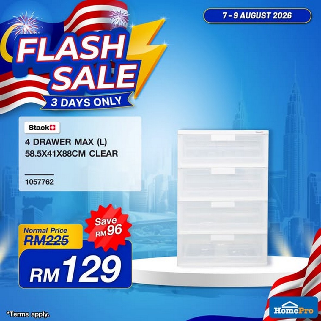 HomePro-Malaysia-Flash-Sale-Promotion-2 7-9 August 2026: HomePro Malaysia Flash Sale Promotion: 3-Day Home Appliances and Household Essentials Special Deals at Selected Stores and Online
