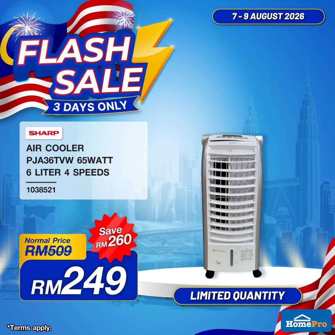 HomePro-Malaysia-Flash-Sale-Promotion-6 7-9 August 2026: HomePro Malaysia Flash Sale Promotion: 3-Day Home Appliances and Household Essentials Special Deals at Selected Stores and Online