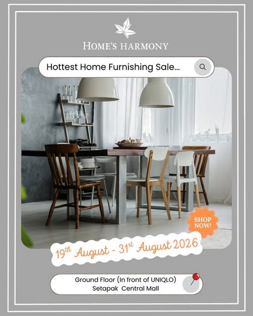 Homes-Harmony-Malaysia-Hottest-Home-Furnishing-Sale 19-31 August 2026: Home's Harmony Malaysia: Hottest Home Furnishing Sale at Setapak Central Mall