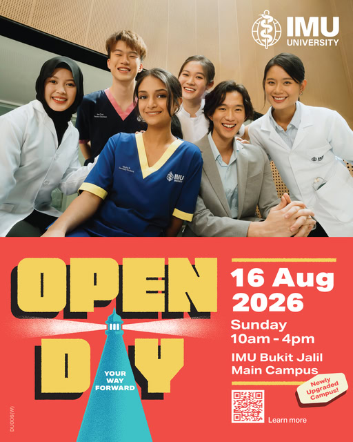 IMU-University-Open-Day-Promotion-with-Scholarships 16 August 2026: IMU University: Open Day Promotion with Scholarships, Fee Waivers and Campus Experience at Bukit Jalil Main Campus
