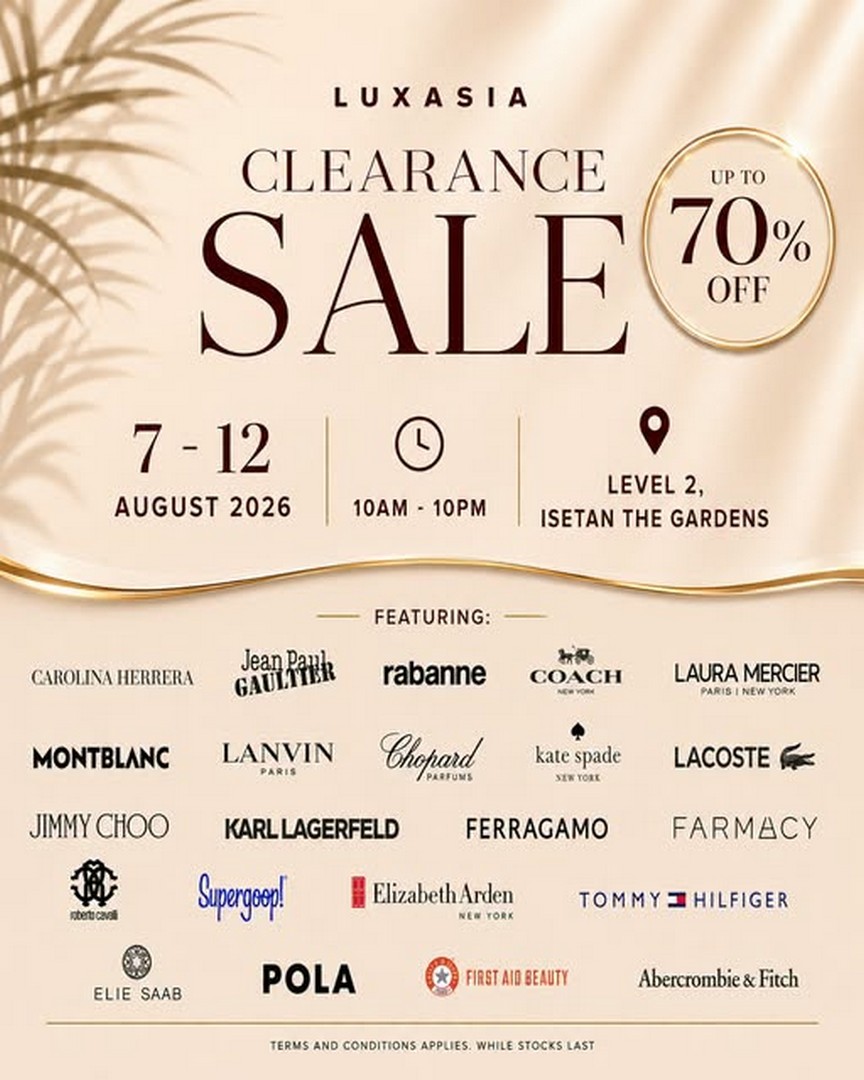 Isetan-Kuala-Lumpur-Beauty-Sale 7-12 August 2026: Isetan Kuala Lumpur Beauty Sale – Enjoy Up to 70% Off Premium Beauty, Skincare & Fragrance Deals at The Gardens Mall