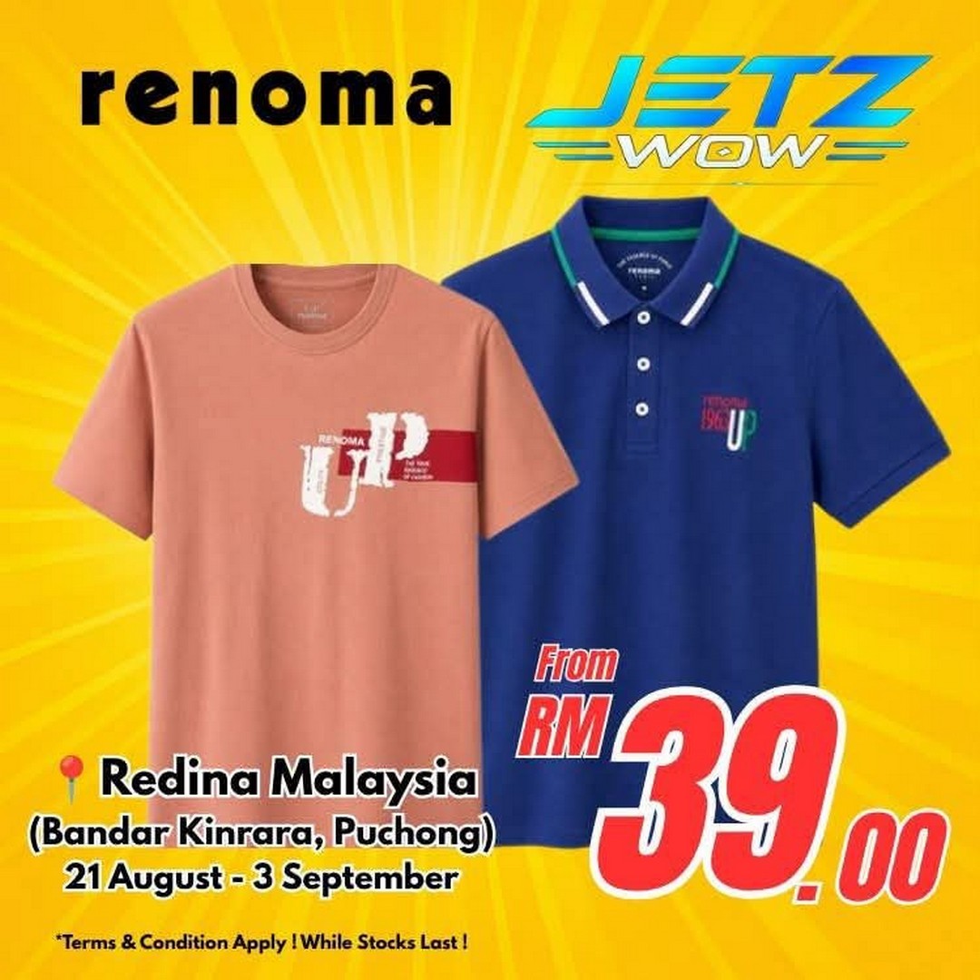 JETZ-WOW-Warehouse-Sale-12 21 August-3 September 2026: JETZ WOW Warehouse Sale at Redina Malaysia Puchong, Up to 80% Off Big Brands Promotion