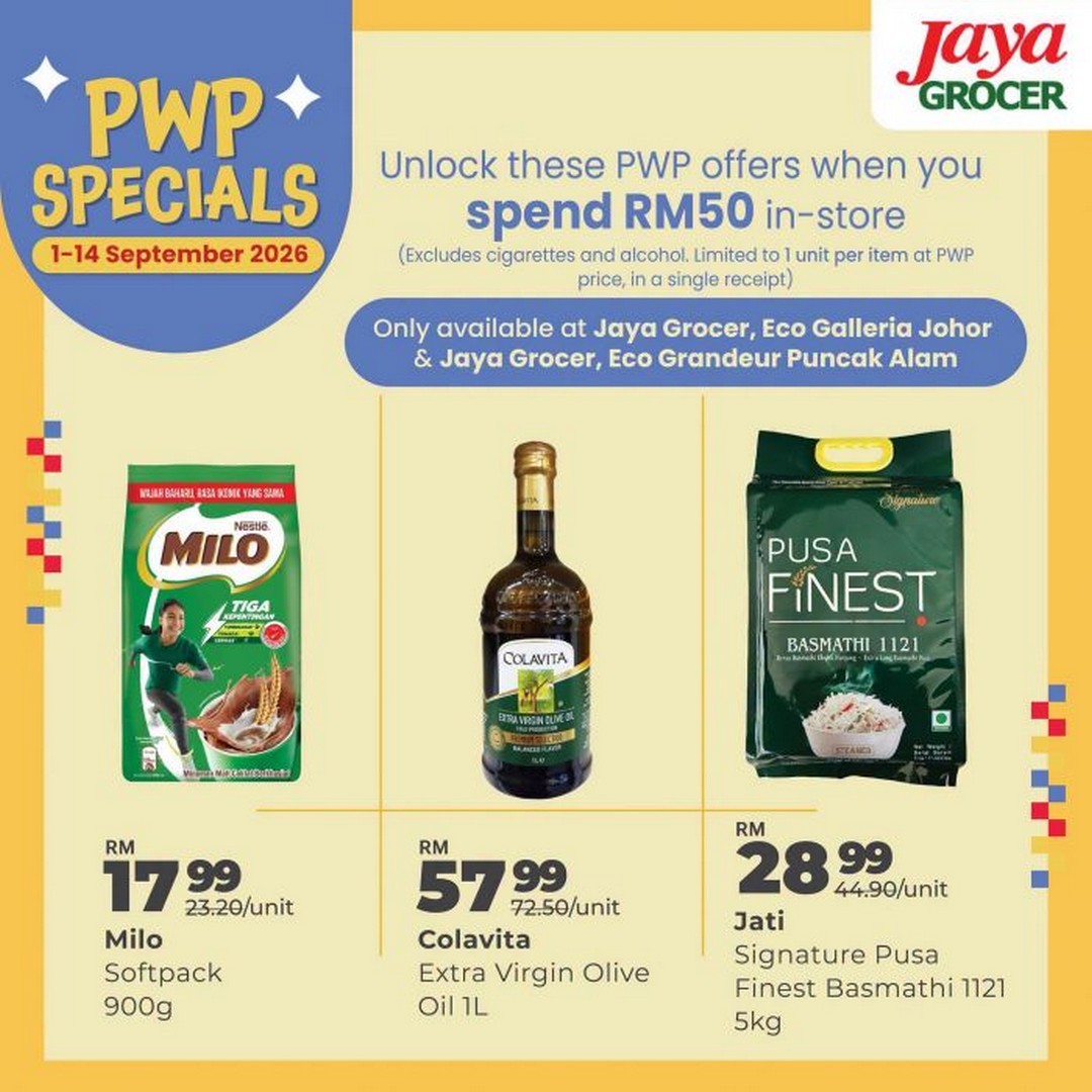 Jaya-Grocer-PWP-Promotion-RM1-Deals-with-RM50-Minimum-7 1-14 September 2026: Jaya Grocer PWP Promotion, RM1 Deals with RM50 Minimum Spend at Eco Galleria Johor & Eco Grandeur Puncak Alam