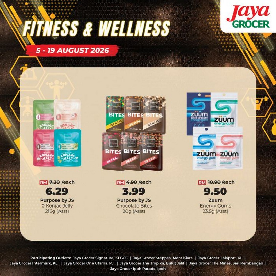 Jaya-Grocer-Promotion-Fitness-Wellness-Deals-2 5-19 August 2026: Jaya Grocer Promotion: Fitness & Wellness Deals Featuring High-Protein Snacks and Healthy Lifestyle Essentials
