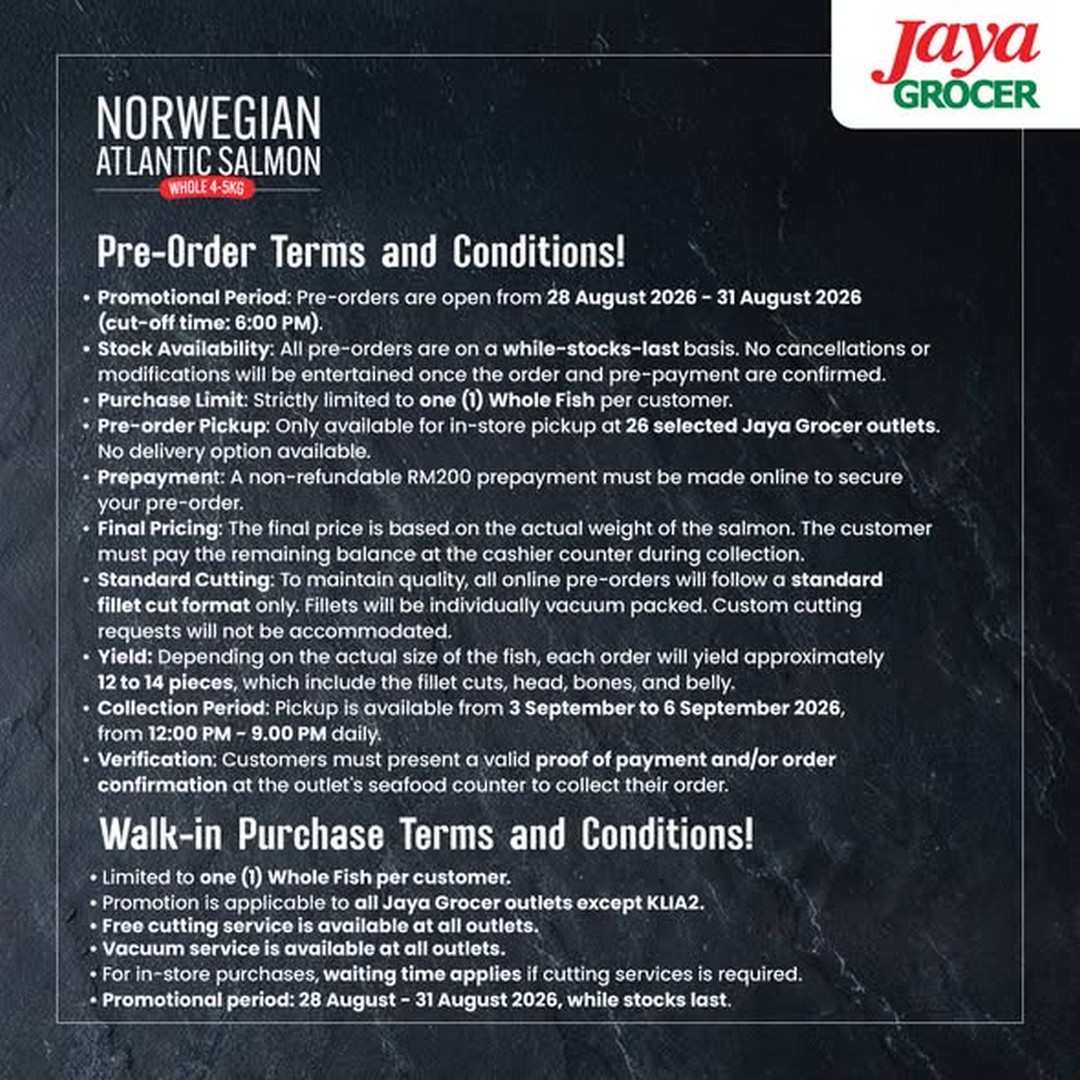 Jaya-Grocer-Promotion-on-Norwegian-Atlantic-Whole-Salmon-4 28-31 August 2026: Jaya Grocer: Promotion on Norwegian Atlantic Whole Salmon from RM59.90/kg for Merdeka Holiday
