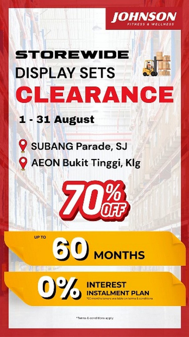 Johnson-Fitness-Malaysia-Up-to-50-OFF-Fitness 1-31 August 2026: Johnson Fitness Malaysia, Up to 50% OFF Fitness Equipment Sale with Monthly Payment Plans from RM124 x 24 Months