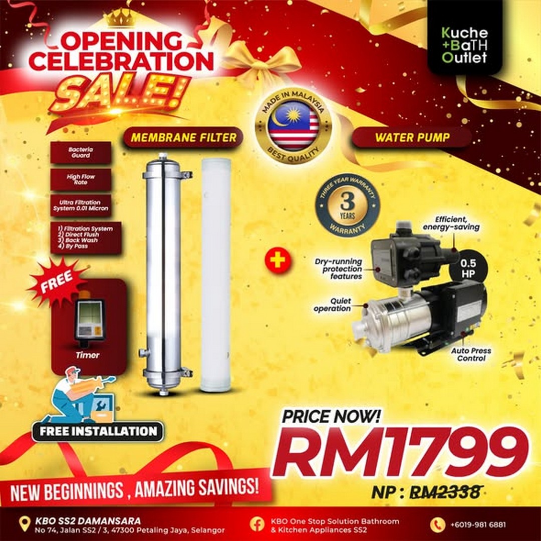 KBO-One-Stop-Solution-Bathroom-Kitchen-Appliances-Kuchai-Lama-1 10 August 2026 onwards: KBO One Stop Solution Bathroom & Kitchen Appliances Kuchai Lama: Opening Celebration Sale with Bathroom Sets from RM899