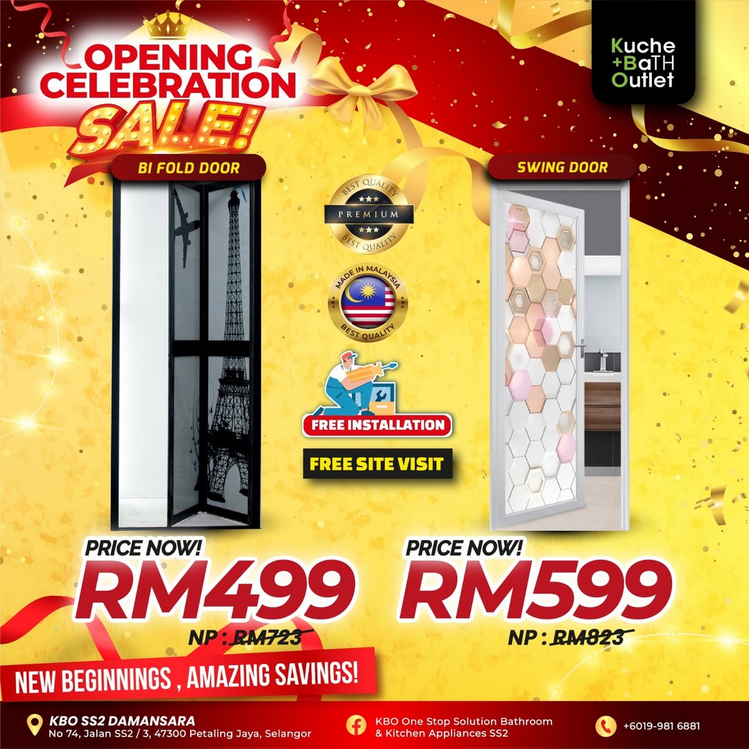 KBO-One-Stop-Solution-Bathroom-Kitchen-Appliances-Kuchai-Lama-12 10 August 2026 onwards: KBO One Stop Solution Bathroom & Kitchen Appliances Kuchai Lama: Opening Celebration Sale with Bathroom Sets from RM899