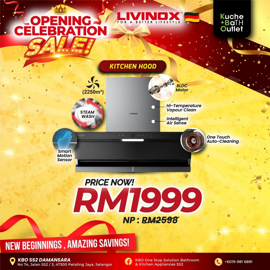 KBO-One-Stop-Solution-Bathroom-Kitchen-Appliances-Kuchai-Lama-15 10 August 2026 onwards: KBO One Stop Solution Bathroom & Kitchen Appliances Kuchai Lama: Opening Celebration Sale with Bathroom Sets from RM899
