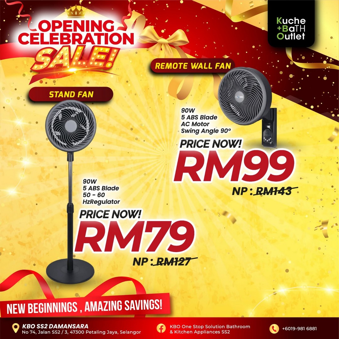 KBO-One-Stop-Solution-Bathroom-Kitchen-Appliances-Kuchai-Lama-19 10 August 2026 onwards: KBO One Stop Solution Bathroom & Kitchen Appliances Kuchai Lama: Opening Celebration Sale with Bathroom Sets from RM899