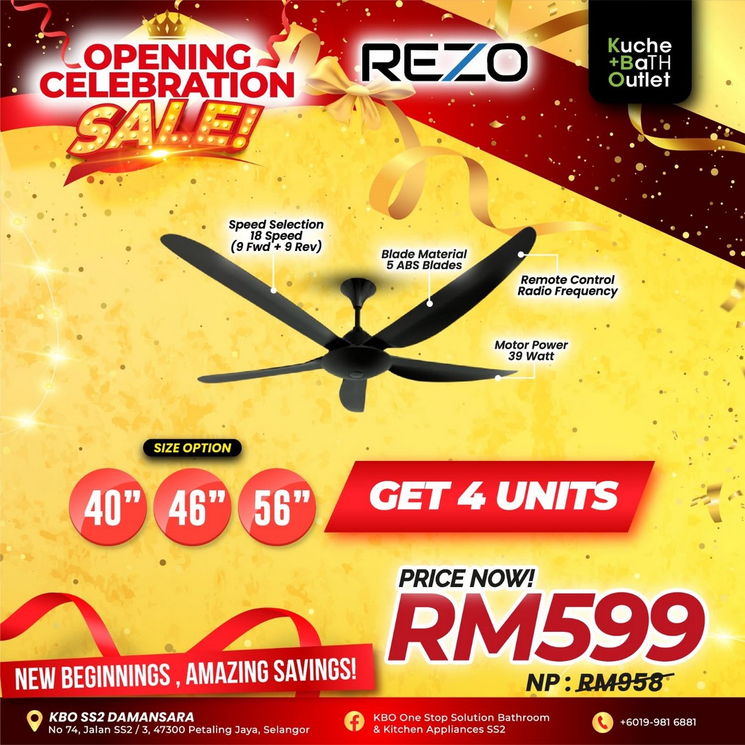 KBO-One-Stop-Solution-Bathroom-Kitchen-Appliances-Kuchai-Lama-5 10 August 2026 onwards: KBO One Stop Solution Bathroom & Kitchen Appliances Kuchai Lama: Opening Celebration Sale with Bathroom Sets from RM899