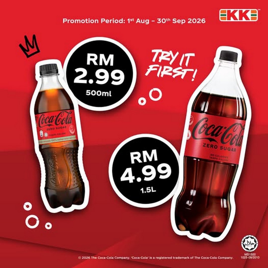 KK-SUPER-MART-Golden-Place-Coca-Cola-Zero-Sugar-Promotion 1 August-30 September 2026: KK SUPER MART: Golden Place Coca Cola Zero Sugar Promotion with Special Deals from RM2.99