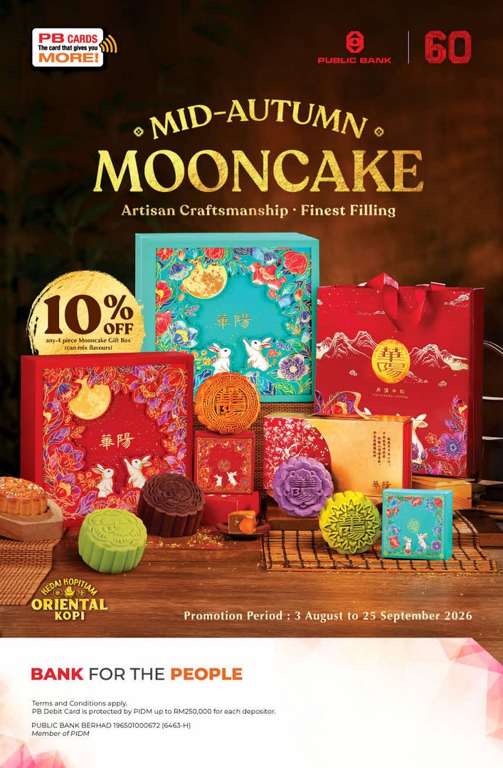 Kedai-Kopitiam-Oriental-Kopi-Mid-Autumn-Mooncake-Promotion 3 August–25 September 2026: Kedai Kopitiam Oriental Kopi Mid-Autumn Mooncake Promotion – Enjoy 10% OFF 4-Piece Mooncake Gift Boxes with Public Bank Cards