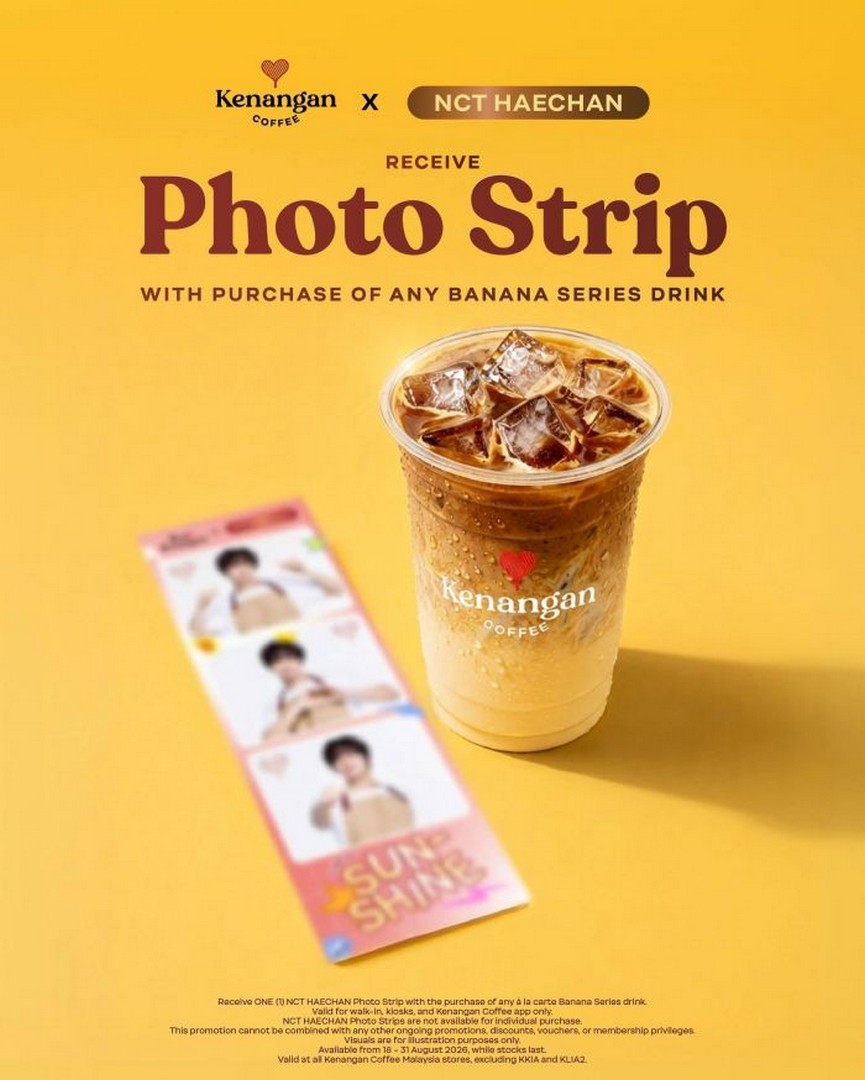Kenangan-Coffee-Malaysia-NCT-HAECHAN-Banana-Series-Free-Photo 18-31 August 2026: Kenangan Coffee Malaysia: NCT HAECHAN Banana Series Free Photo Strip Promotion at Participating Outlets