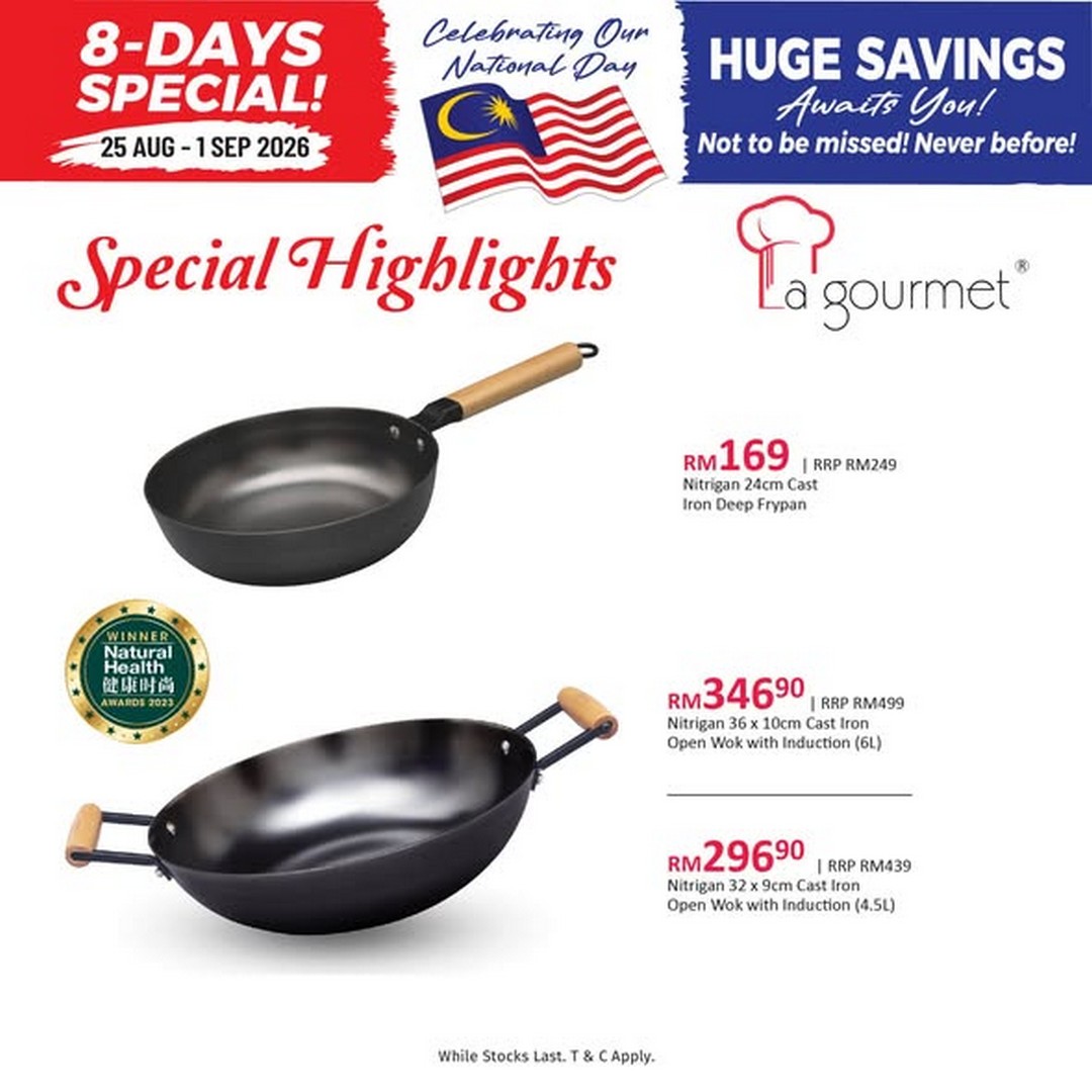Kitchen-Shop-Merdeka-Sale-with-La-gourmet-Favourites-3 25 August-1 September 2026: Kitchen Shop: Merdeka Sale with La gourmet Favourites Up to 69% OFF on Cookware, Lunch Boxes and Kitchen Essentials