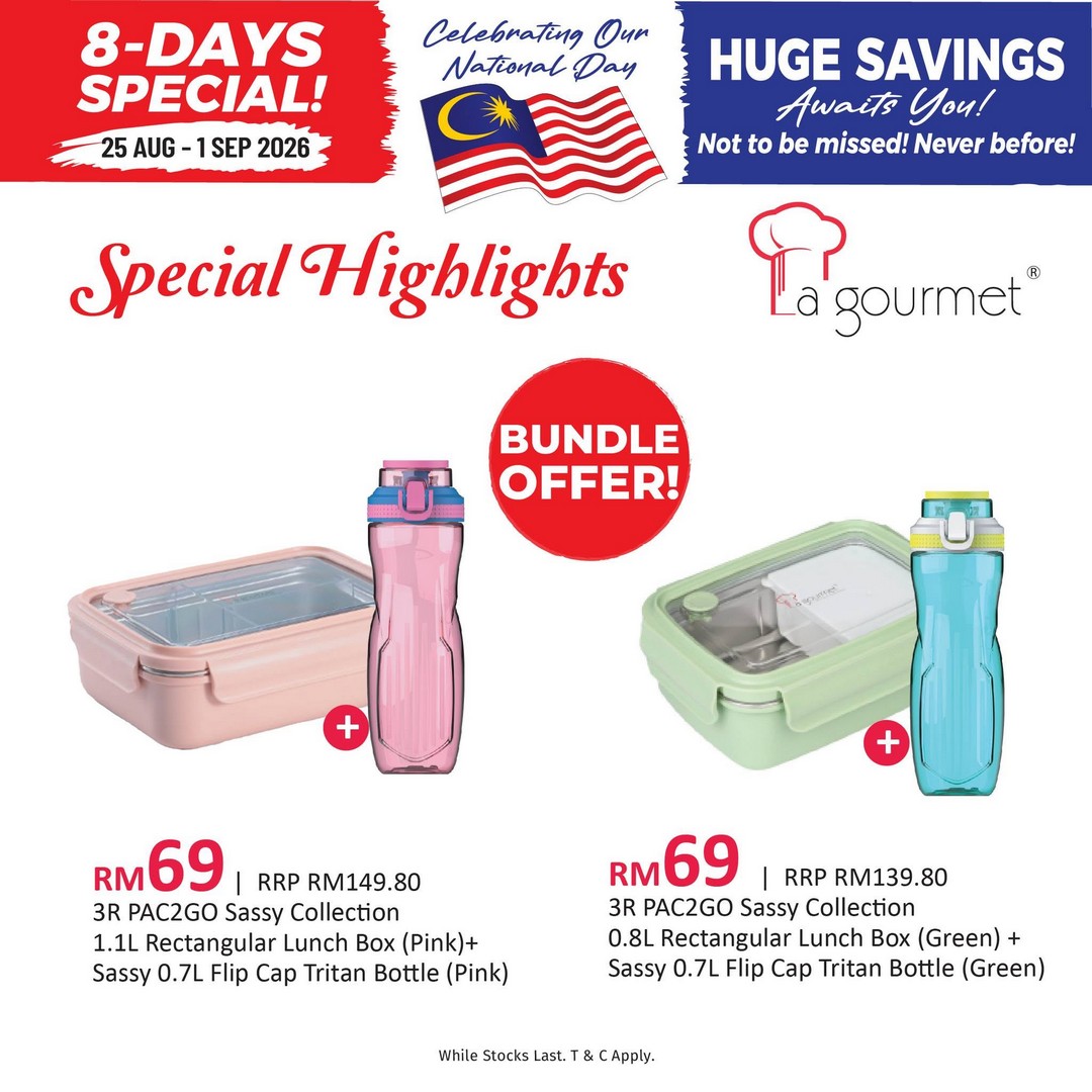 Kitchen-Shop-Merdeka-Sale-with-La-gourmet-Favourites-7 25 August-1 September 2026: Kitchen Shop: Merdeka Sale with La gourmet Favourites Up to 69% OFF on Cookware, Lunch Boxes and Kitchen Essentials