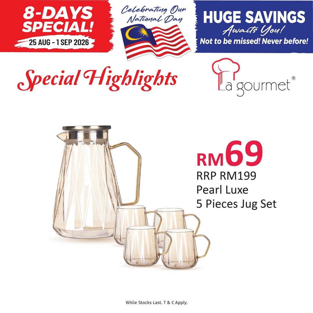 Kitchen-Shop-Merdeka-Sale-with-La-gourmet-Favourites-8 25 August-1 September 2026: Kitchen Shop: Merdeka Sale with La gourmet Favourites Up to 69% OFF on Cookware, Lunch Boxes and Kitchen Essentials