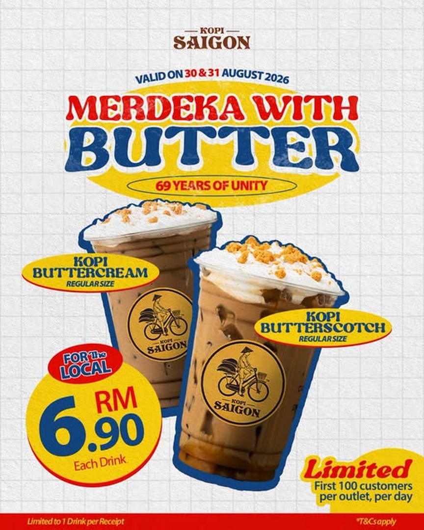 Kopi-Saigon-Merdeka-RM6.90-Butter-Coffee-Promotion 30-31 August 2026: Kopi Saigon: Merdeka RM6.90 Butter Coffee Promotion at Participating Outlets