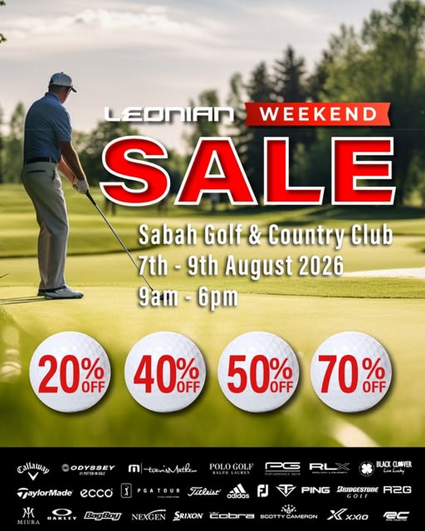 Leonian-Malaysia-Golf-Sale-Promotion-at-Sabah-Golf-Country-Club 7-9 August 2026: Leonian Malaysia Golf Sale Promotion at Sabah Golf & Country Club with Exclusive Deals on Golf Clubs and Apparel