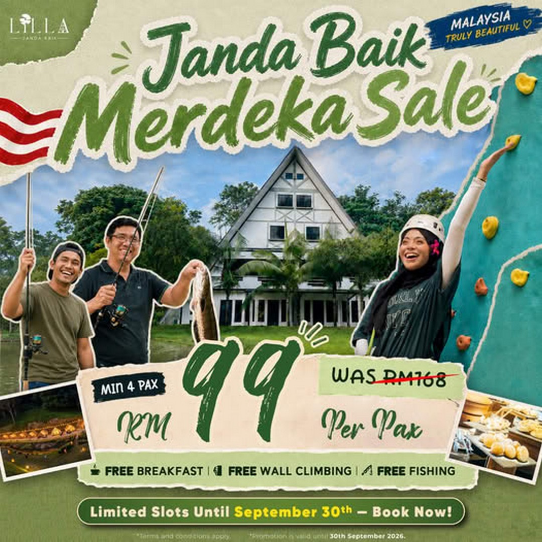 LiLLA-Janda-Baik-Merdeka-Glamping-Promotion 26 August-30 September 2026: LiLLA Janda Baik: Merdeka Glamping Promotion From RM99 Per Person With Breakfast, Wall Climbing & Fishing