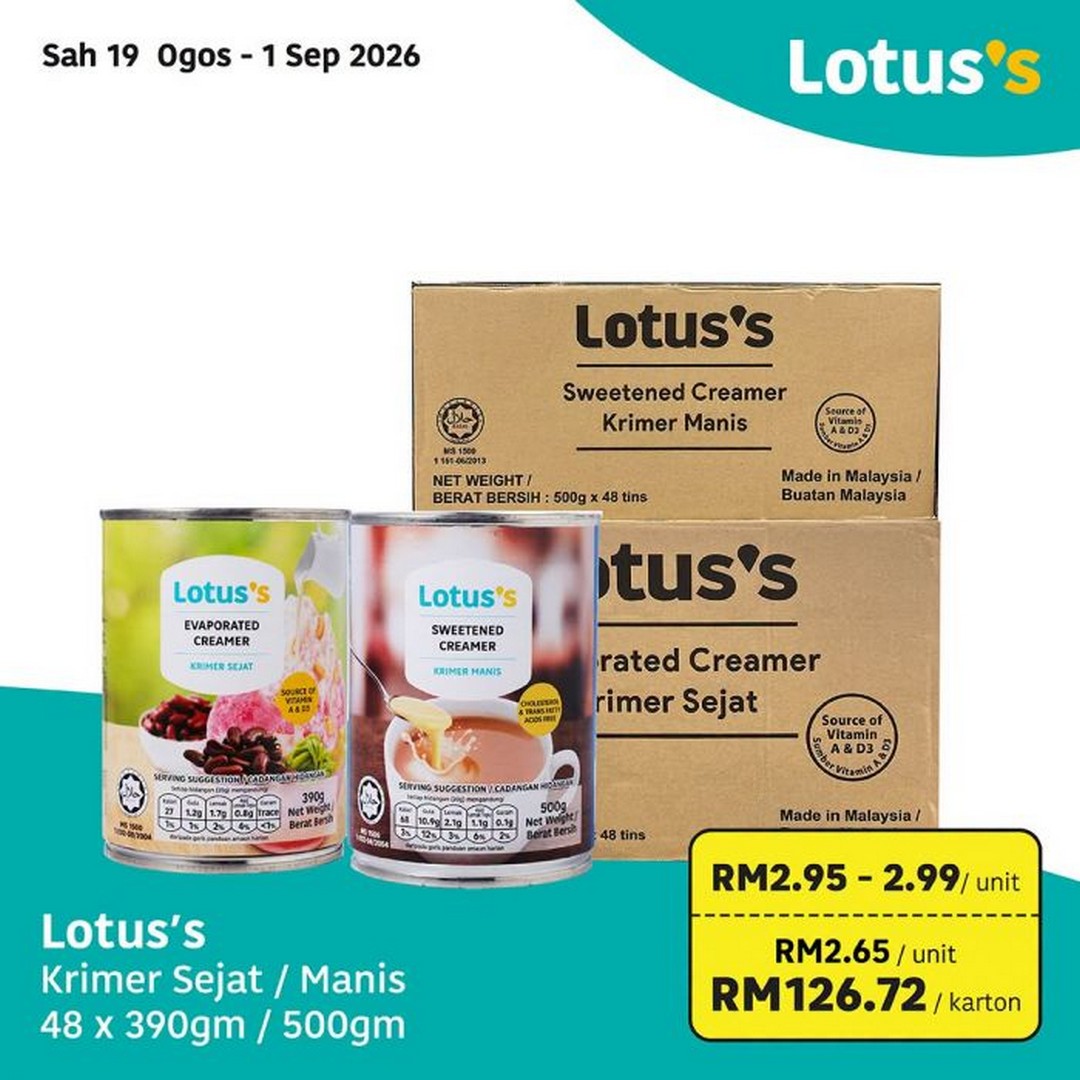 Lotuss-Beli-Lebih-Untung-Lebih-Bulk-Carton-Deals-15 19 August-1 September 2026: Lotus's: Beli Lebih Untung Lebih Bulk & Carton Deals Promotion on Groceries, Fresh Food and Household Essentials