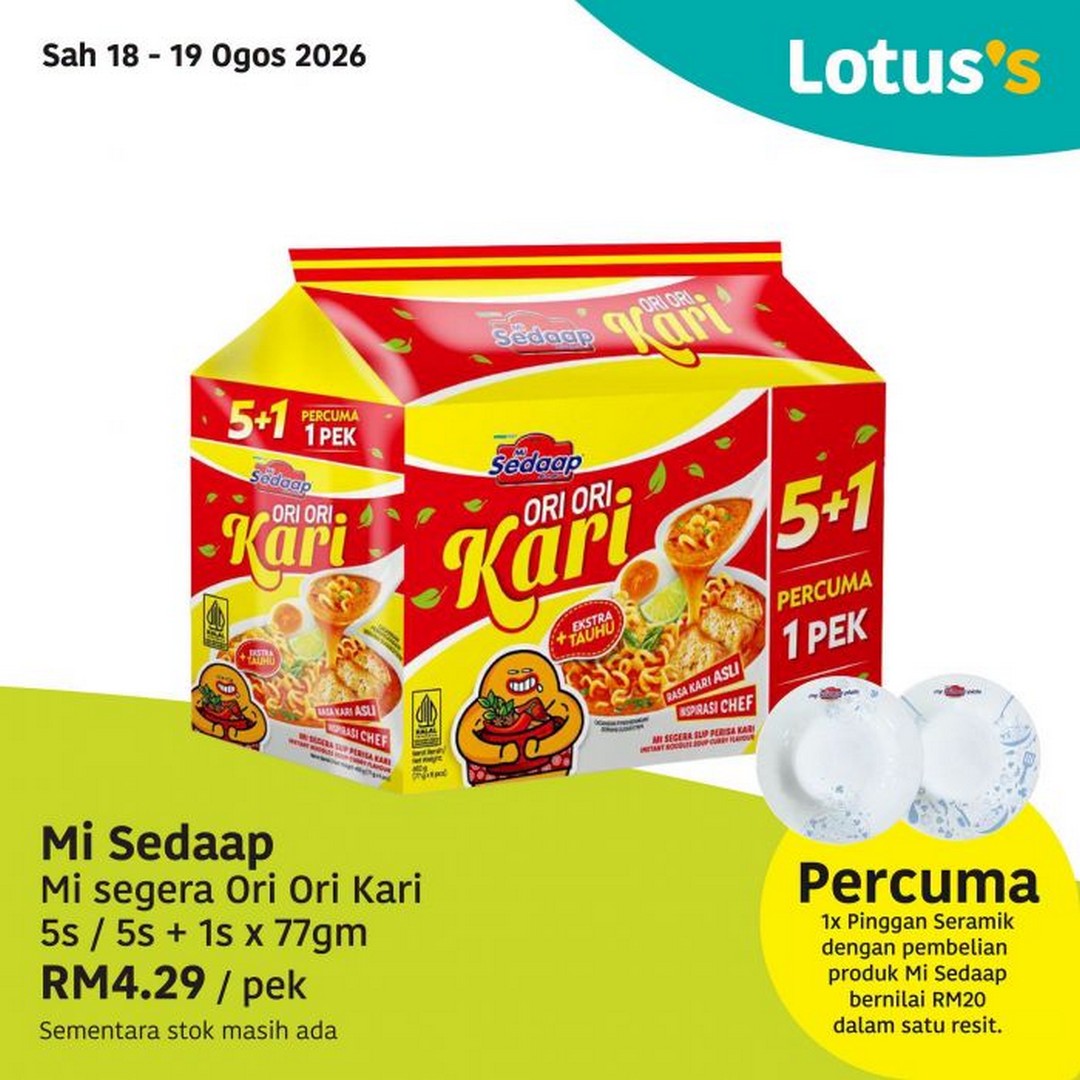 Lotuss-Gila-Jimat-Promotion-Buy-1-Free-1-Garlic-and-Cheap-Grocery-Deals-2 18-26 August 2026: Lotus's Gila Jimat Promotion, Buy 1 Free 1 Garlic and Cheap Grocery Deals at Participating Stores