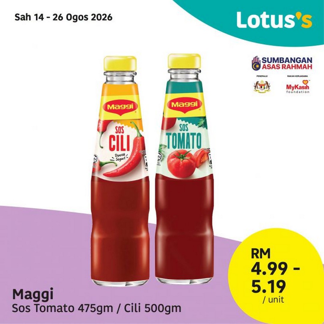 Lotuss-Malaysia-Pasti-Berbaloi-Sale-with-Buy-1-Free-1-8 14-26 August 2026: Lotus's Malaysia: Pasti Berbaloi Sale with Buy 1 Free 1, Milo RM33.99 and Grocery Bargains Promotion