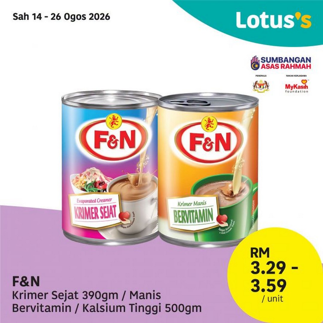 Lotuss-Malaysia-Pasti-Berbaloi-Sale-with-Buy-1-Free-1-9 14-26 August 2026: Lotus's Malaysia: Pasti Berbaloi Sale with Buy 1 Free 1, Milo RM33.99 and Grocery Bargains Promotion