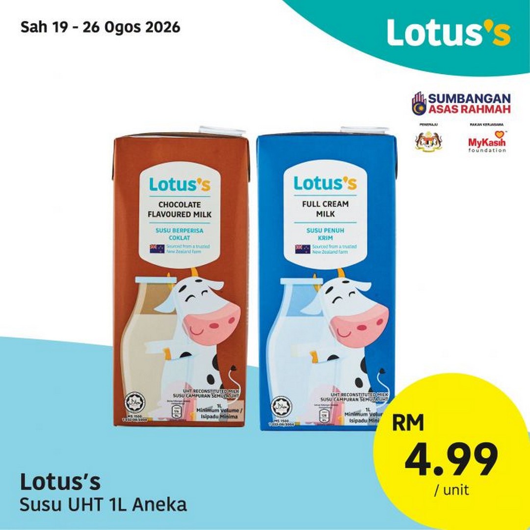 Lotuss-Malaysia-Promosi-Hangat-Buy-1-Free-1-Promotion-13 19-26 August 2026: Lotus's Malaysia, Promosi Hangat Buy 1 Free 1 Promotion with Fresh Food, Groceries and Household Deals