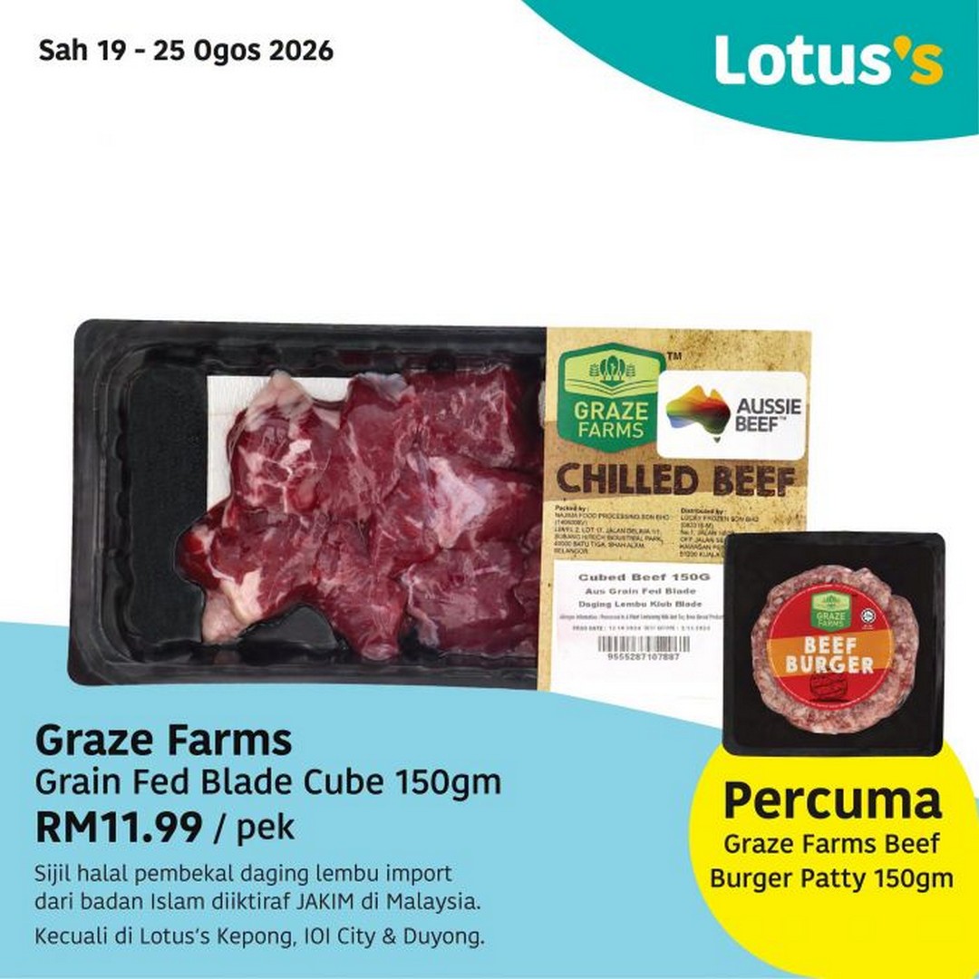 Lotuss-Malaysia-Promosi-Hangat-Buy-1-Free-1-Promotion-3 19-26 August 2026: Lotus's Malaysia, Promosi Hangat Buy 1 Free 1 Promotion with Fresh Food, Groceries and Household Deals
