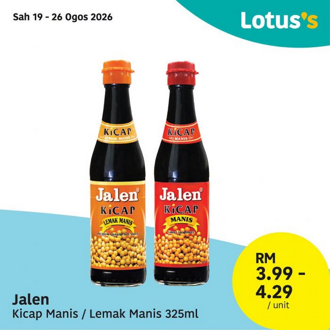 Lotuss-Malaysia-Promosi-Hangat-Buy-1-Free-1-Promotion-9 19-26 August 2026: Lotus's Malaysia, Promosi Hangat Buy 1 Free 1 Promotion with Fresh Food, Groceries and Household Deals