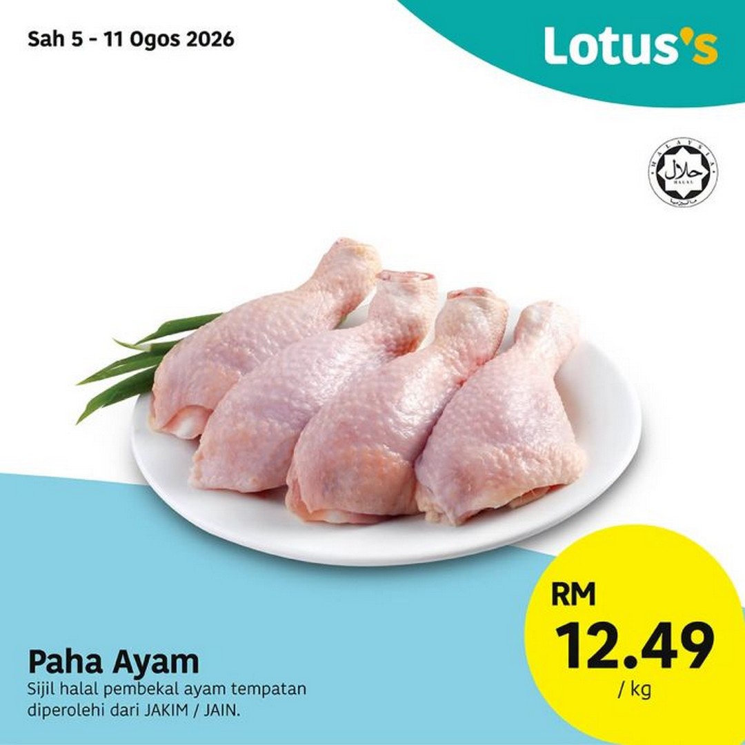 Lotuss-Malaysia-Promosi-Hangat-Sale-Promotion-Featuring-Buy-1-Free-1-1 5-12 August 2026: Lotus's Malaysia: Promosi Hangat Sale Promotion Featuring Buy 1 Free 1 Fresh Groceries and Household Essentials Deals