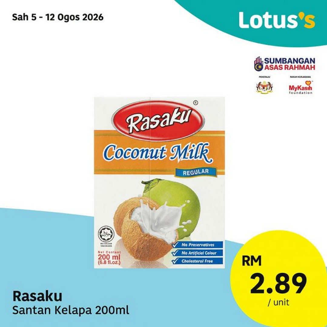 Lotuss-Malaysia-Promosi-Hangat-Sale-Promotion-Featuring-Buy-1-Free-1-10 5-12 August 2026: Lotus's Malaysia: Promosi Hangat Sale Promotion Featuring Buy 1 Free 1 Fresh Groceries and Household Essentials Deals