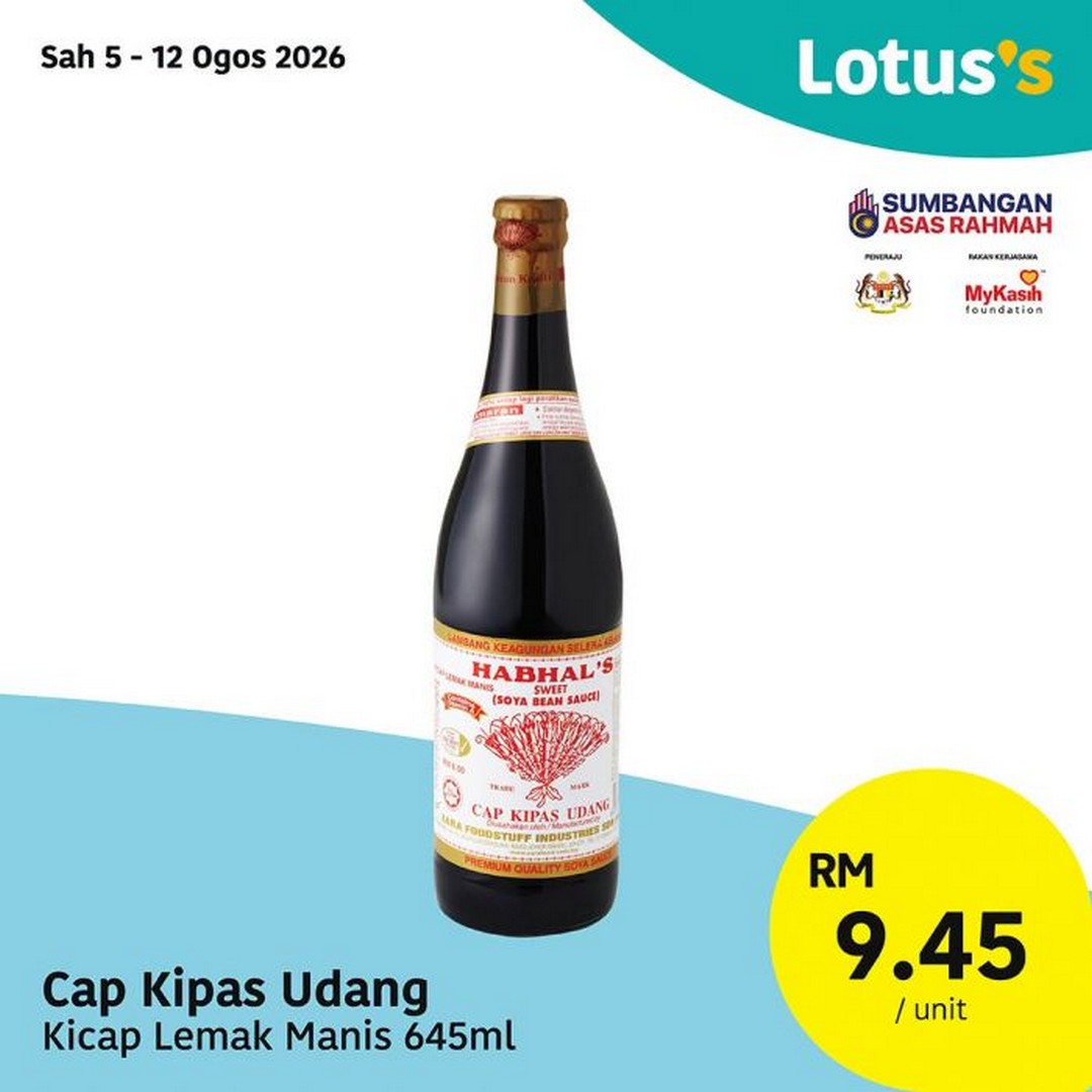 Lotuss-Malaysia-Promosi-Hangat-Sale-Promotion-Featuring-Buy-1-Free-1-11 5-12 August 2026: Lotus's Malaysia: Promosi Hangat Sale Promotion Featuring Buy 1 Free 1 Fresh Groceries and Household Essentials Deals